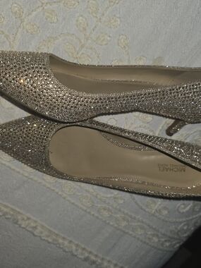Michael Kors Nude Crystal-Embellished Pointed-Toe Pumps